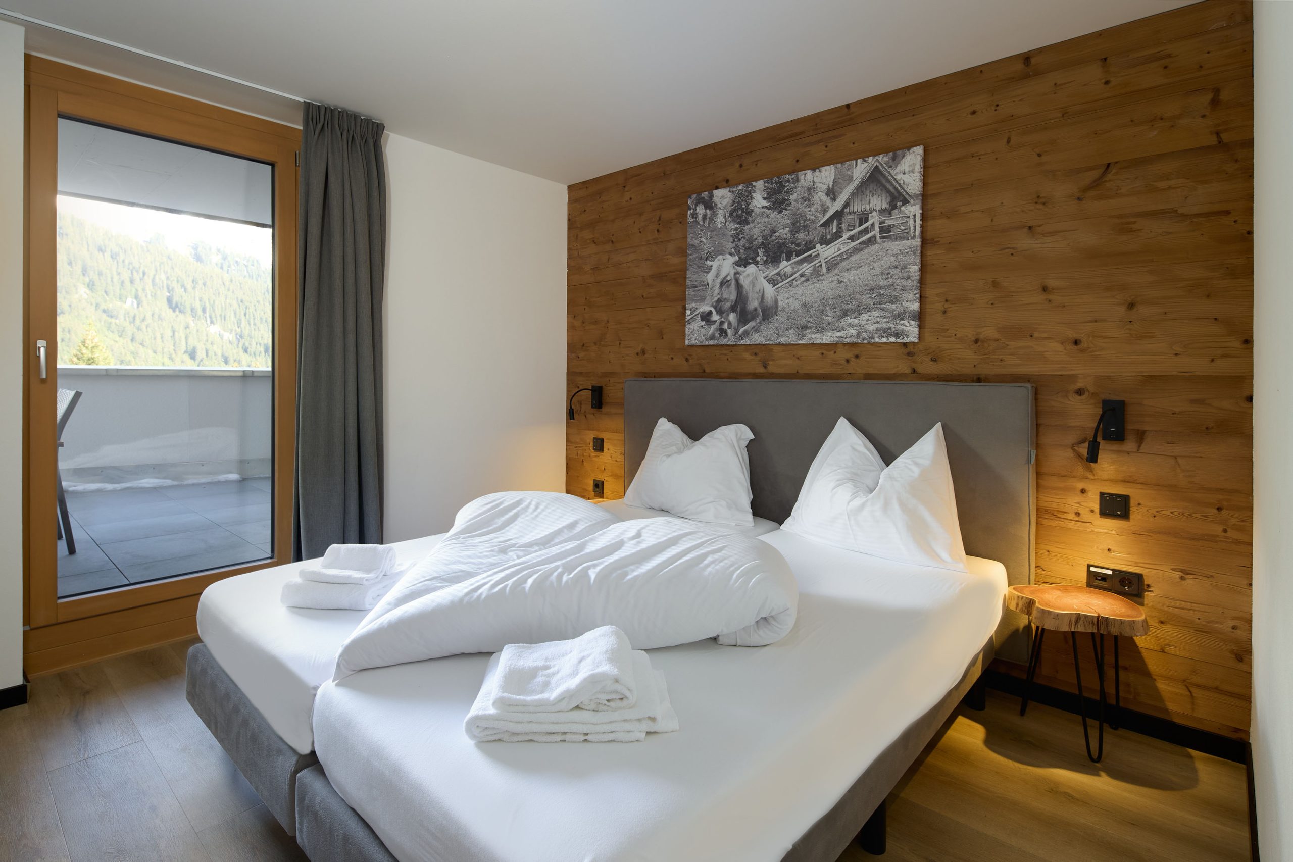 Bedroom Alpen-Krähe Apartment