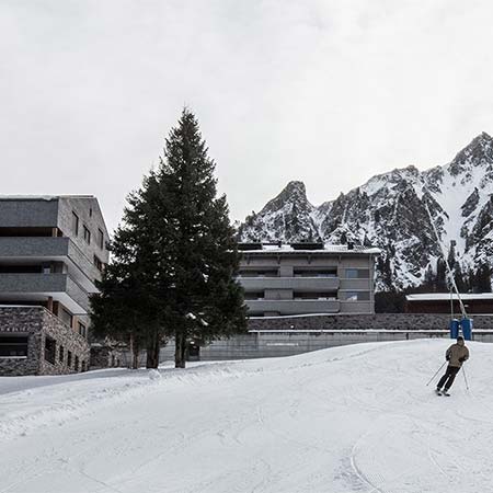 Apartments Alpin Resort Montafon in Gargellen, Winteransicht